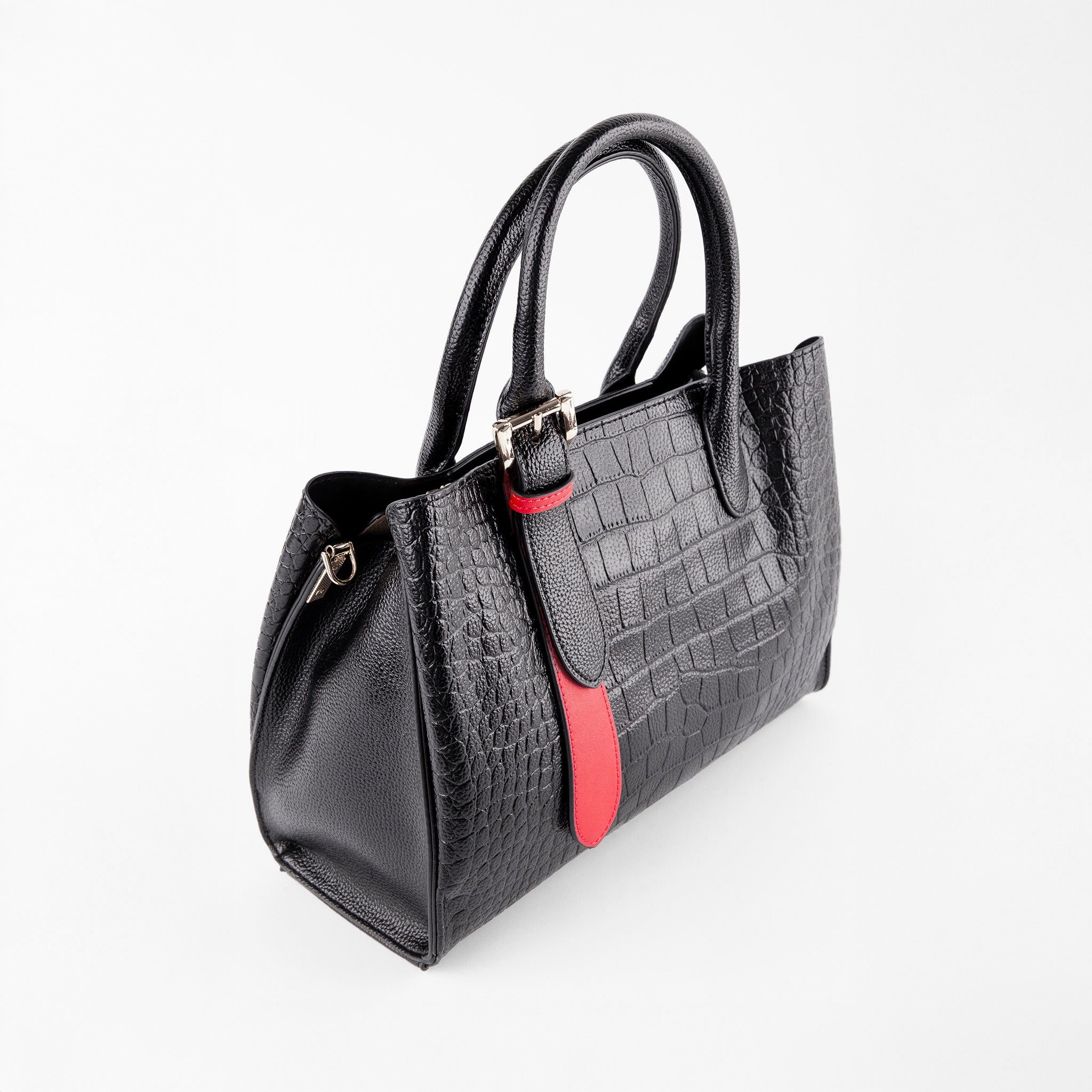 Top Handle Croco Rouge