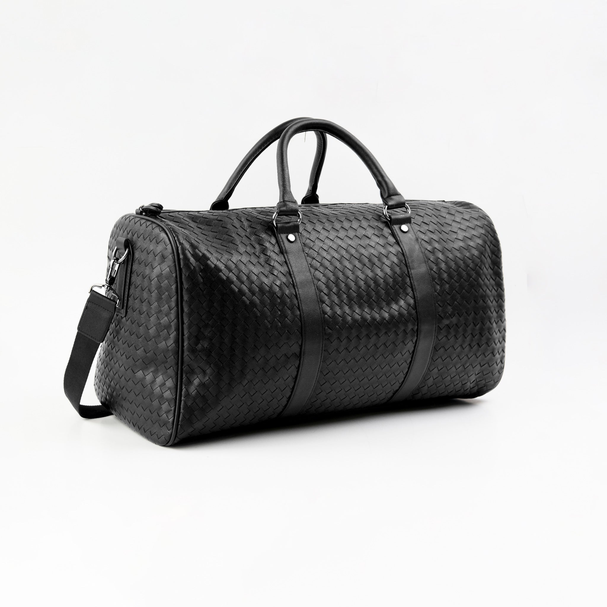 Maleta Duffle Bag Trenza Cuero Vegano