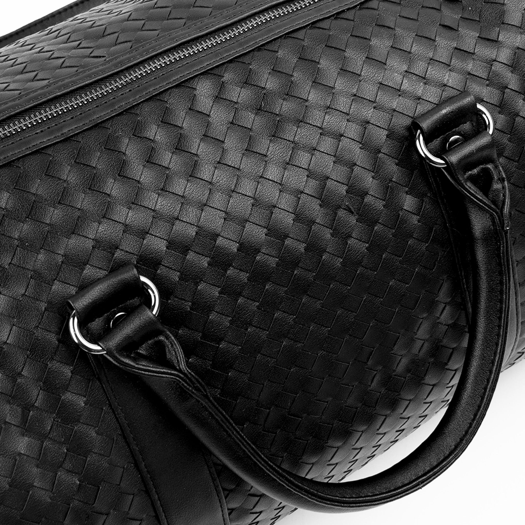 Maleta Duffle Bag Trenza Cuero Vegano