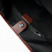 Maxi Tote Braided Natural Leather