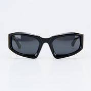 Ace Lentes de Sol Rectangulares Y2K Negros