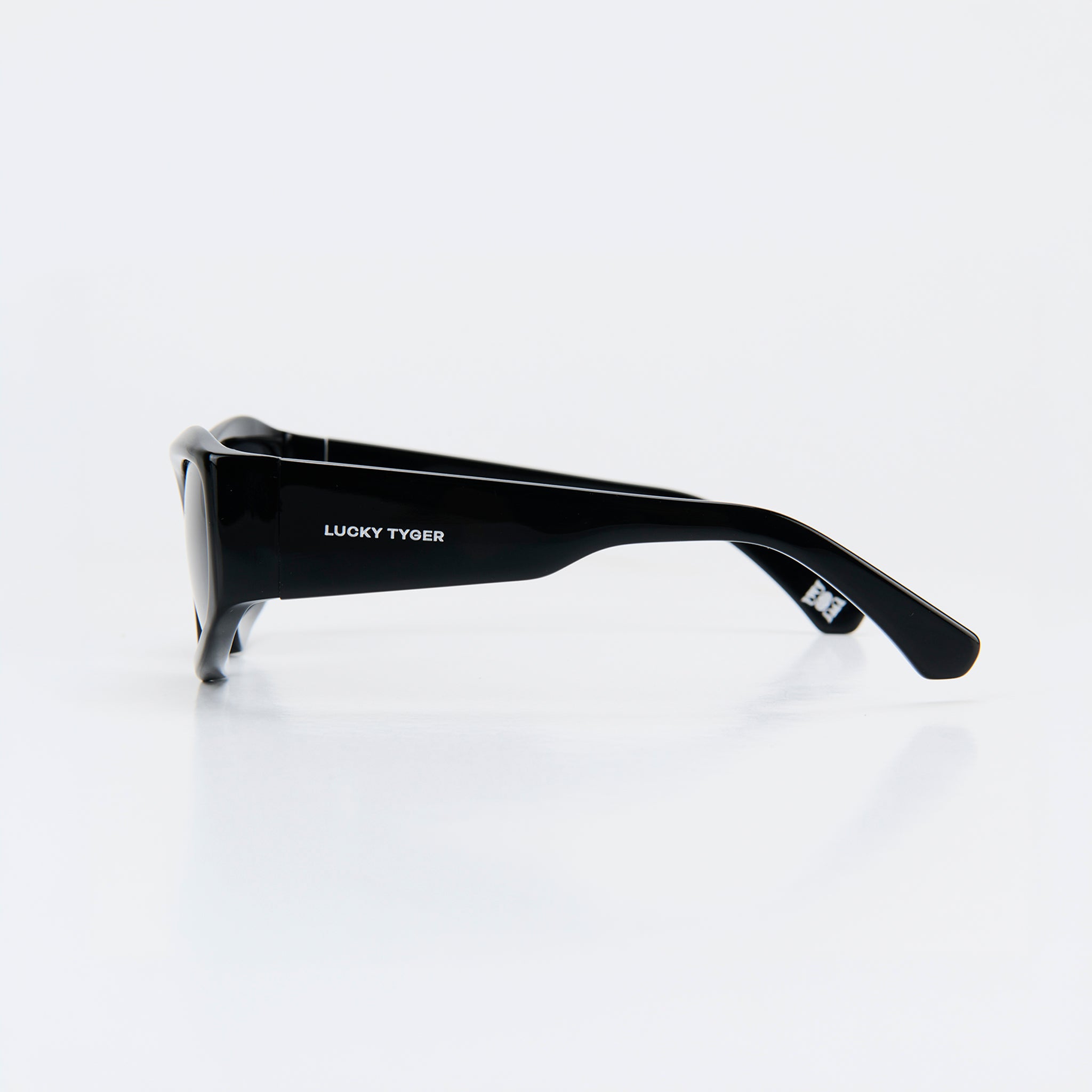 Ace Lentes de Sol Rectangulares Y2K Negros