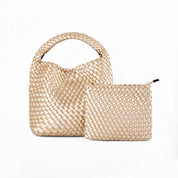 Braided Tote Bag Vegan Leather M