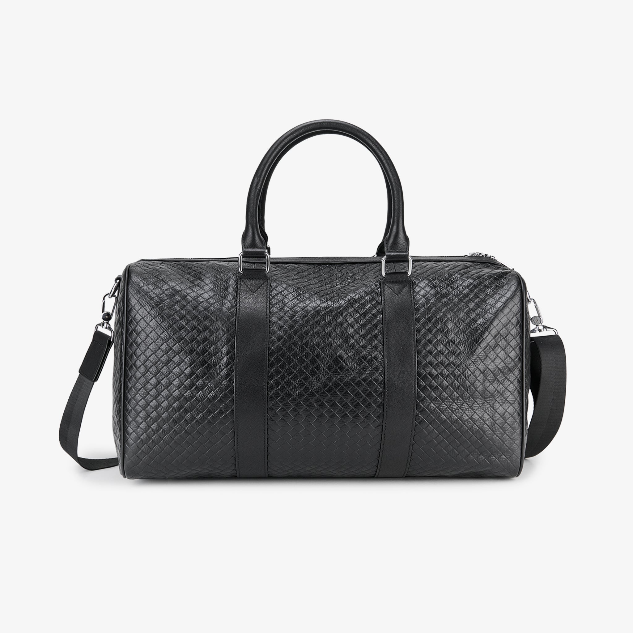Maleta Duffle Bag Trenza de Cuero