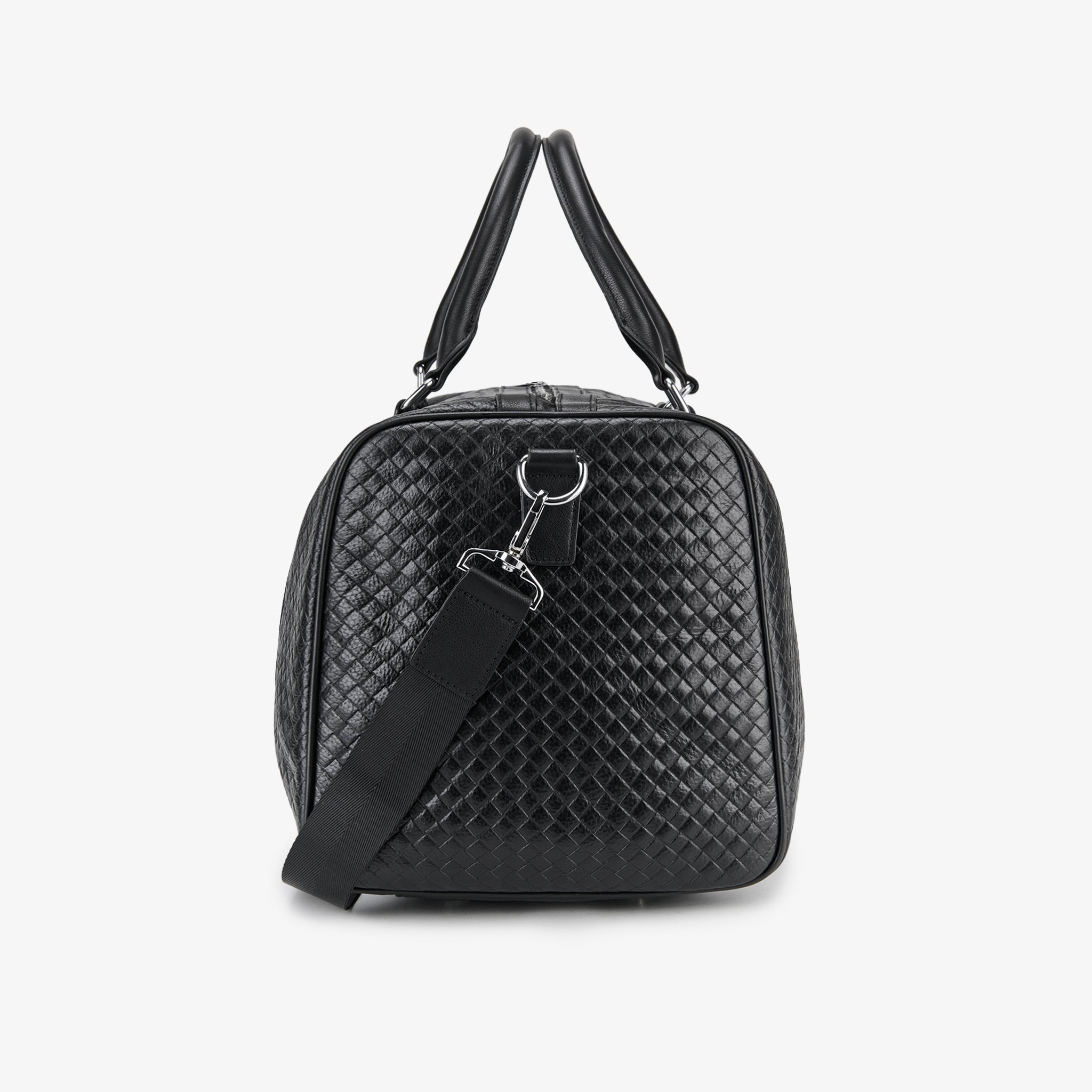 Maleta Duffle Bag Trenza de Cuero