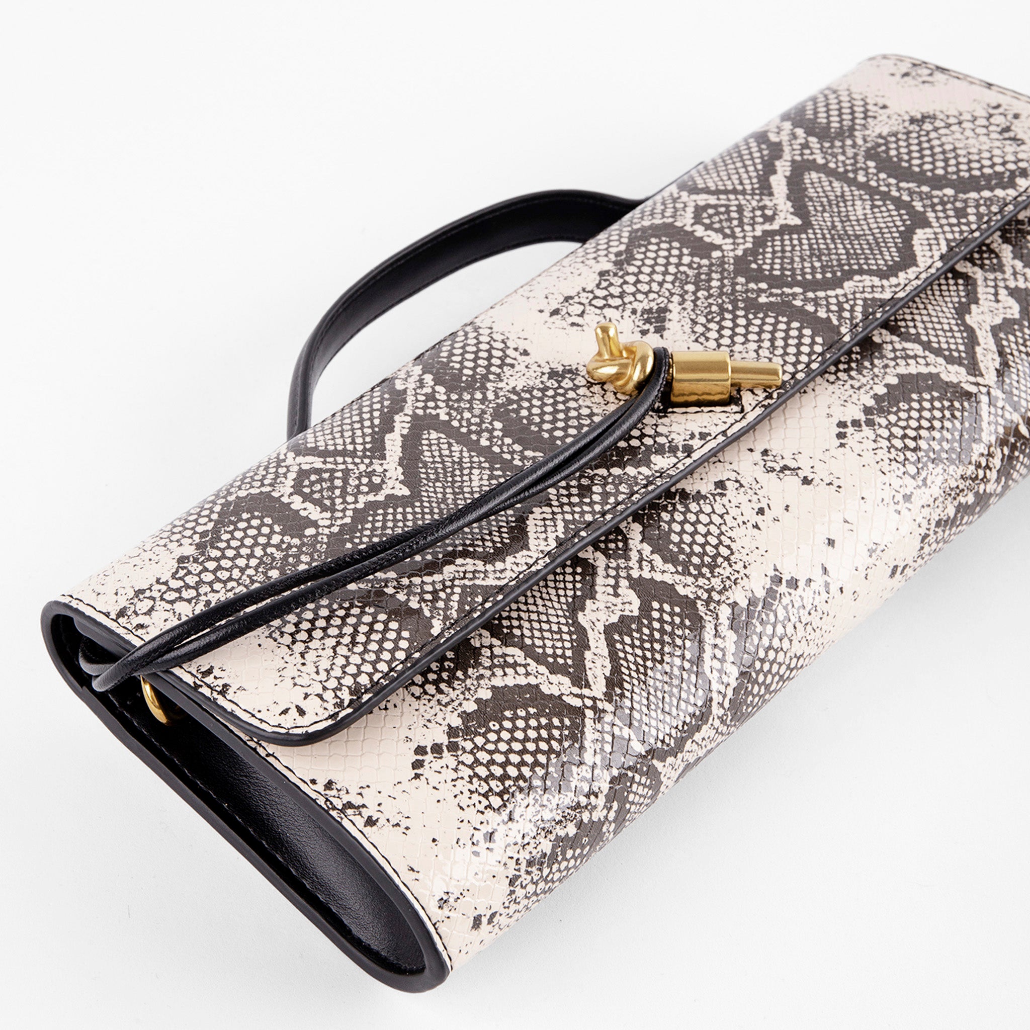 Clutch Structured Print Snake