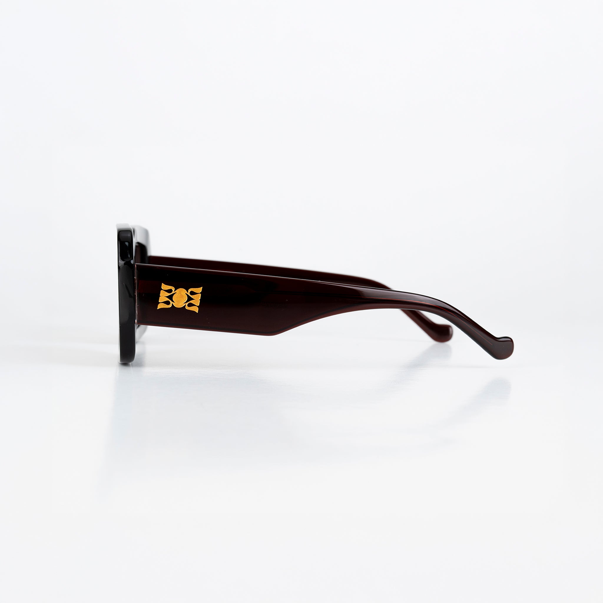 Roma Lentes de Sol Oversized Oxblood