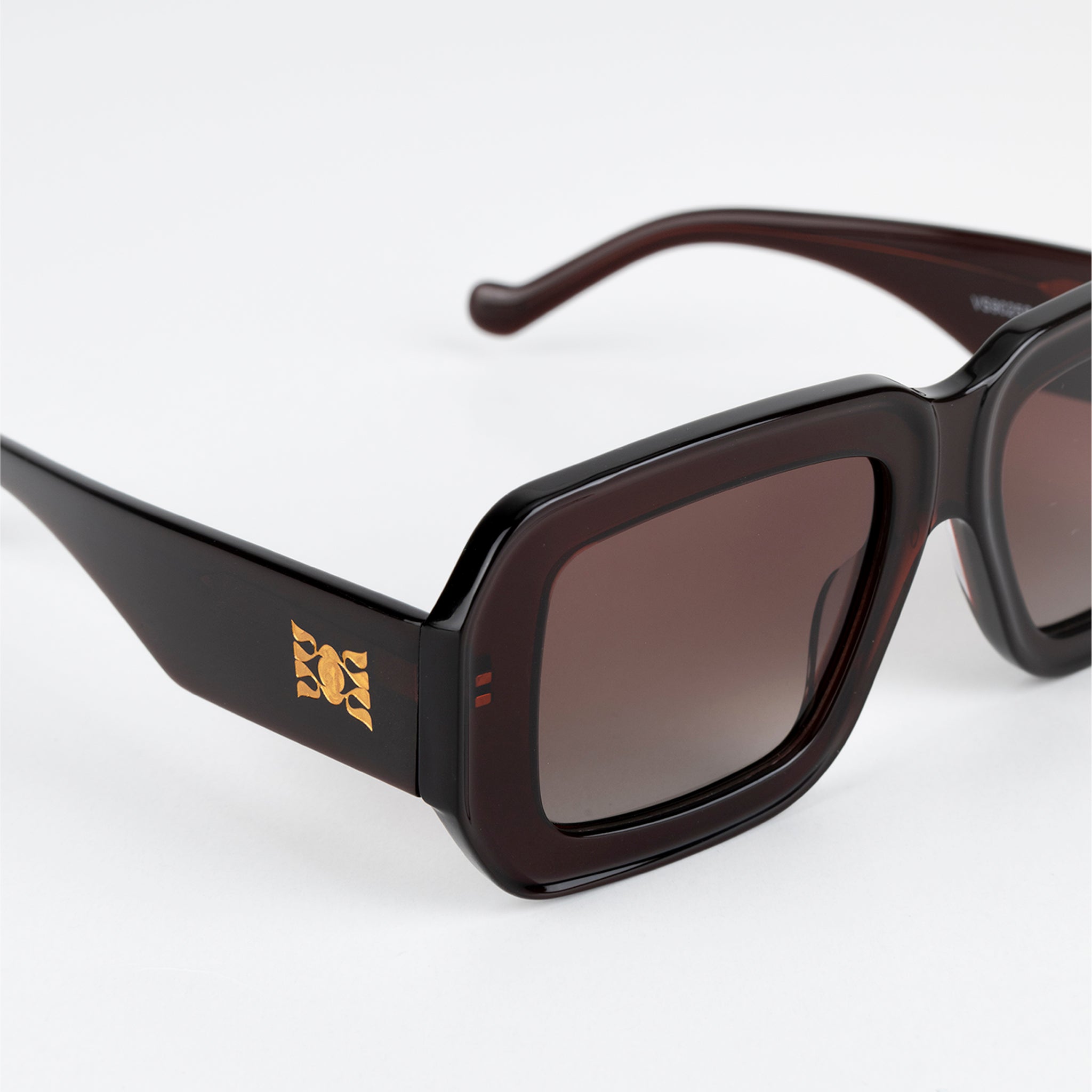 Roma Lentes de Sol Oversized Oxblood
