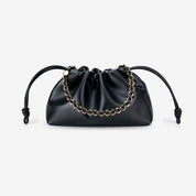 Bolsa Fruncida Cadena Cuero - Bolsas de Hombro | LUCKY TYGER