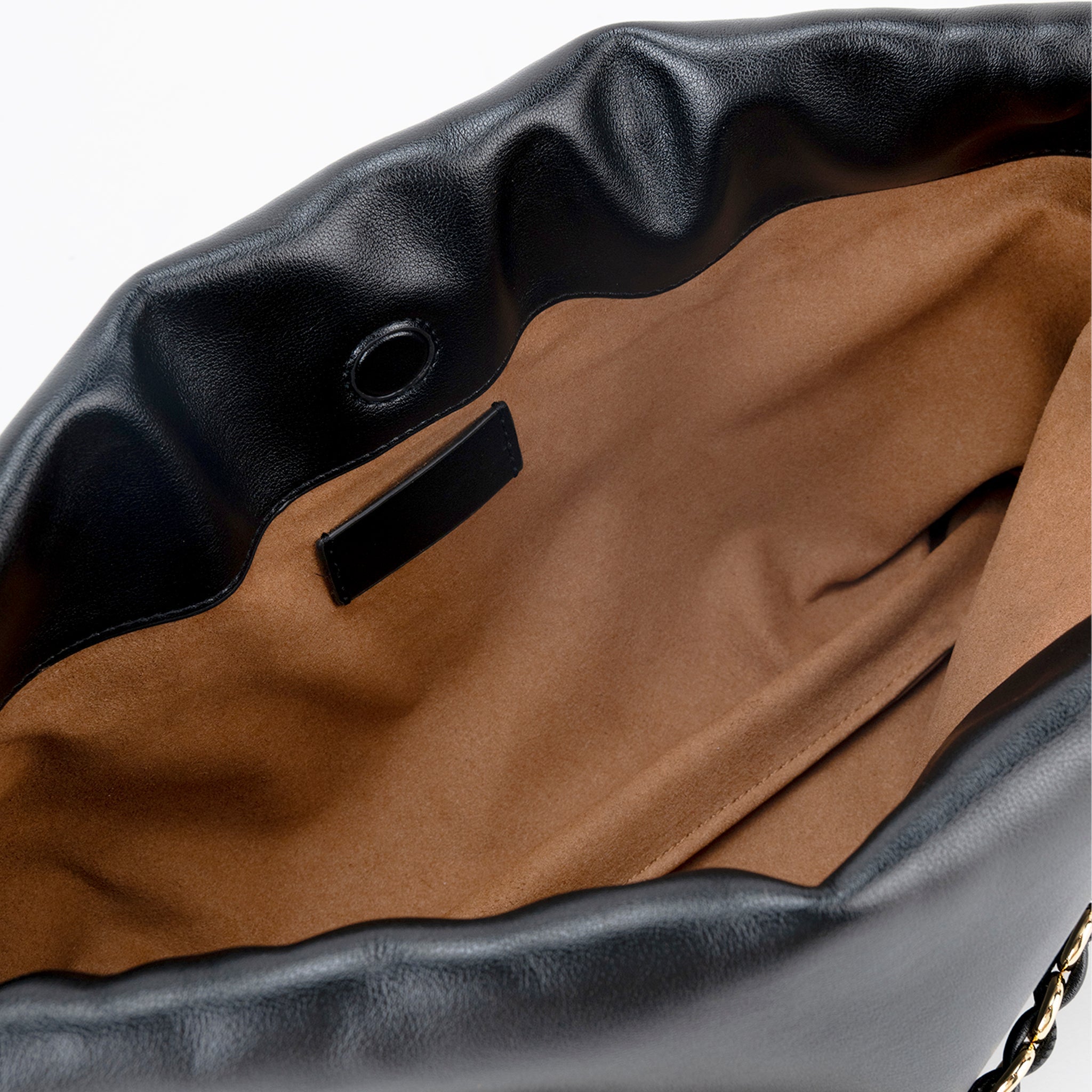 Bolsa Fruncida Cadena Cuero - Bolsas de Hombro | LUCKY TYGER