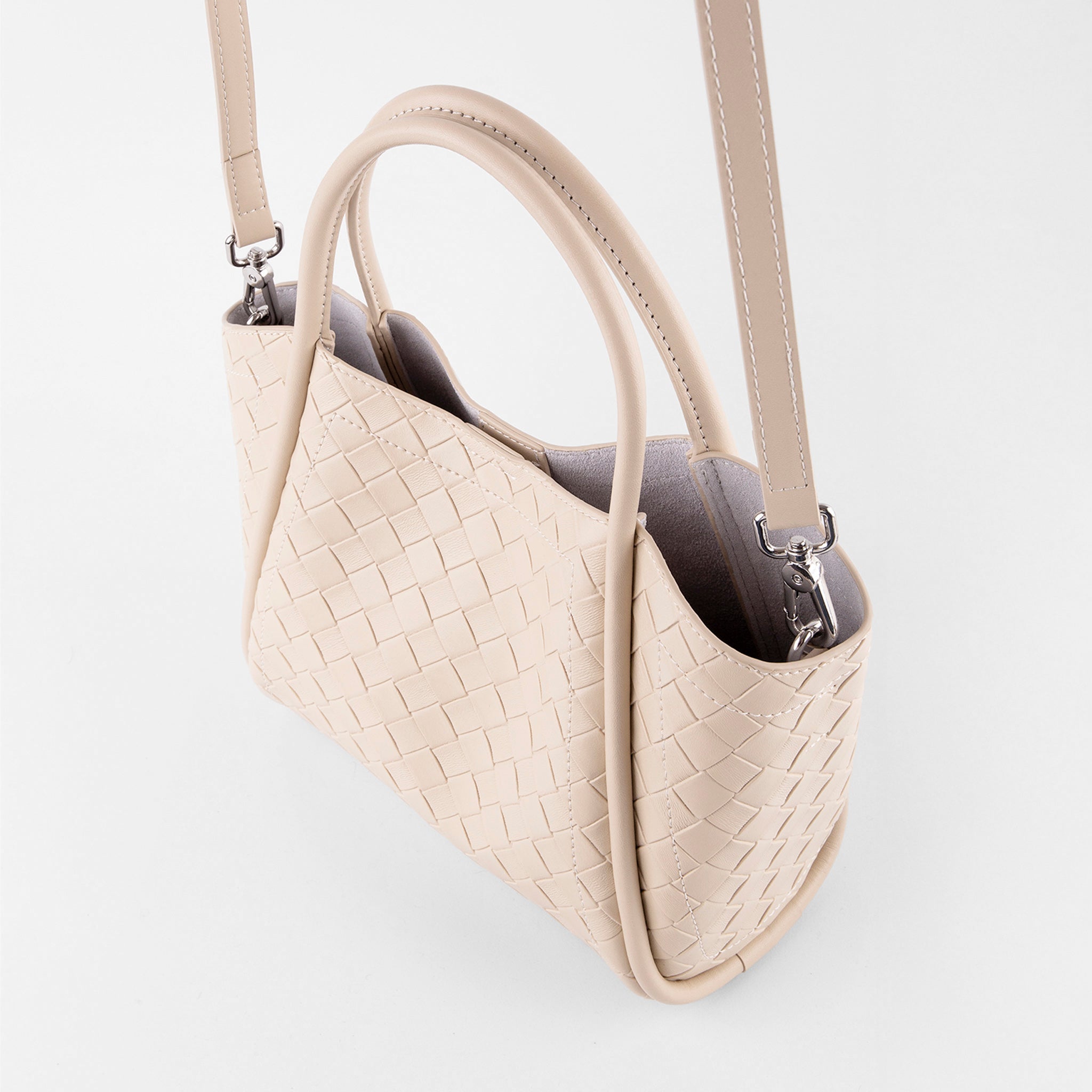 Bolsa Trenzada Estructurada Cuero - Bolsa Crossbody | LUCKY TYGER