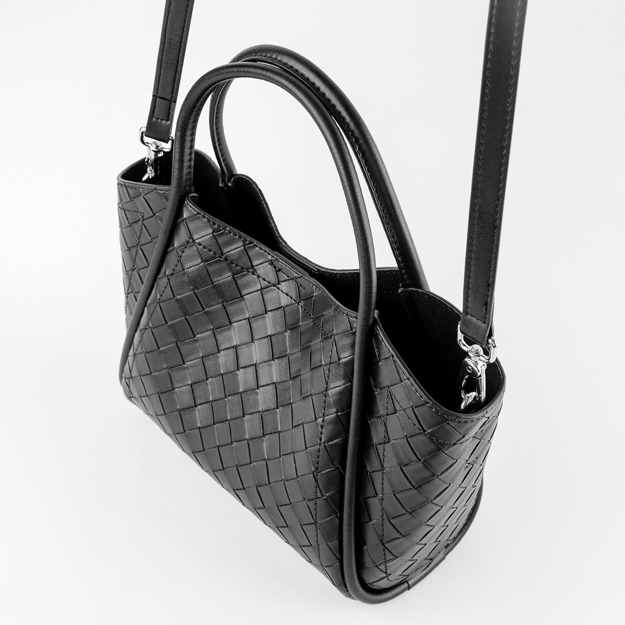 Bolsa Trenzada Estructurada Cuero - Bolsa Crossbody | LUCKY TYGER