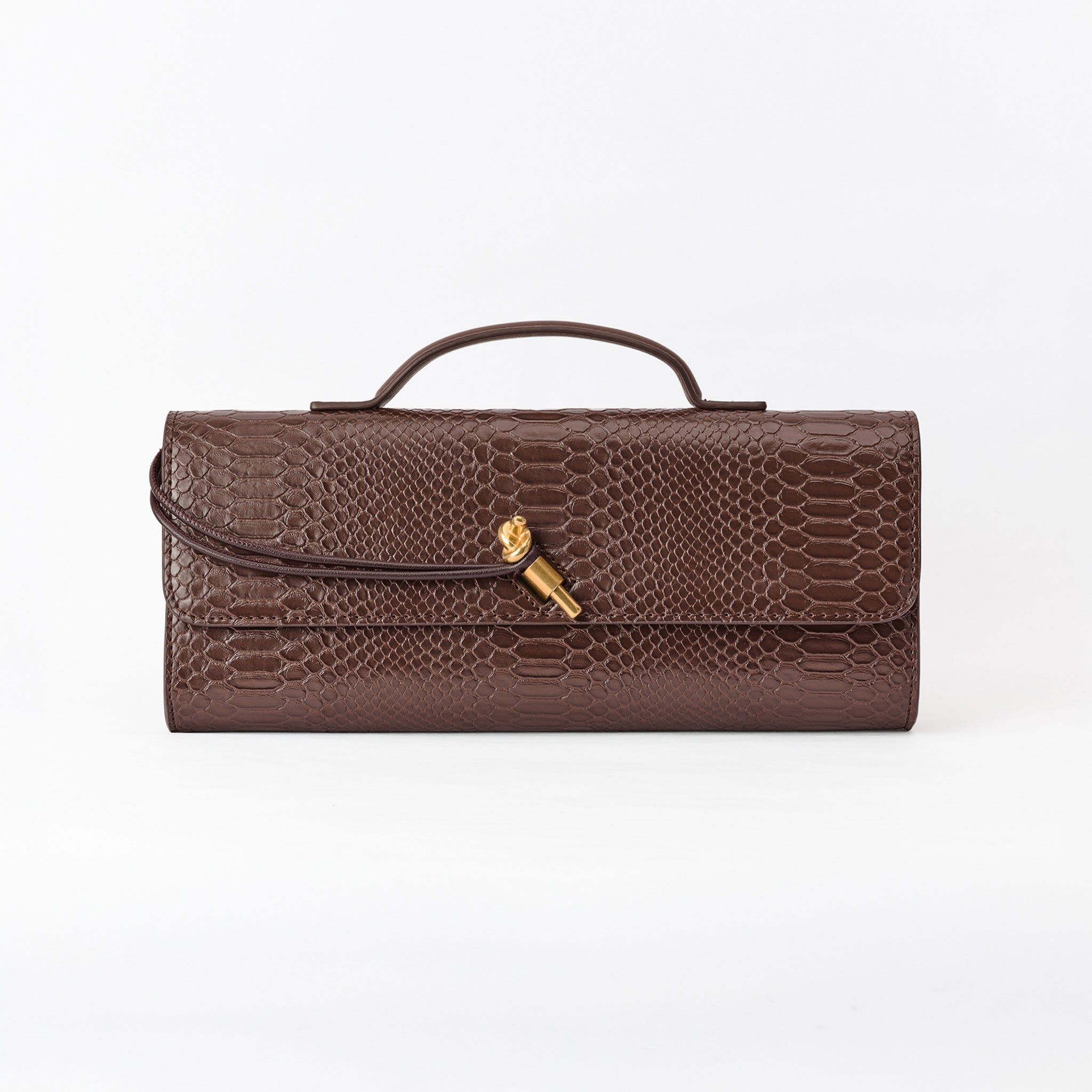 Clutch Estructurado Print Cocodrilo - LUCKY TYGER