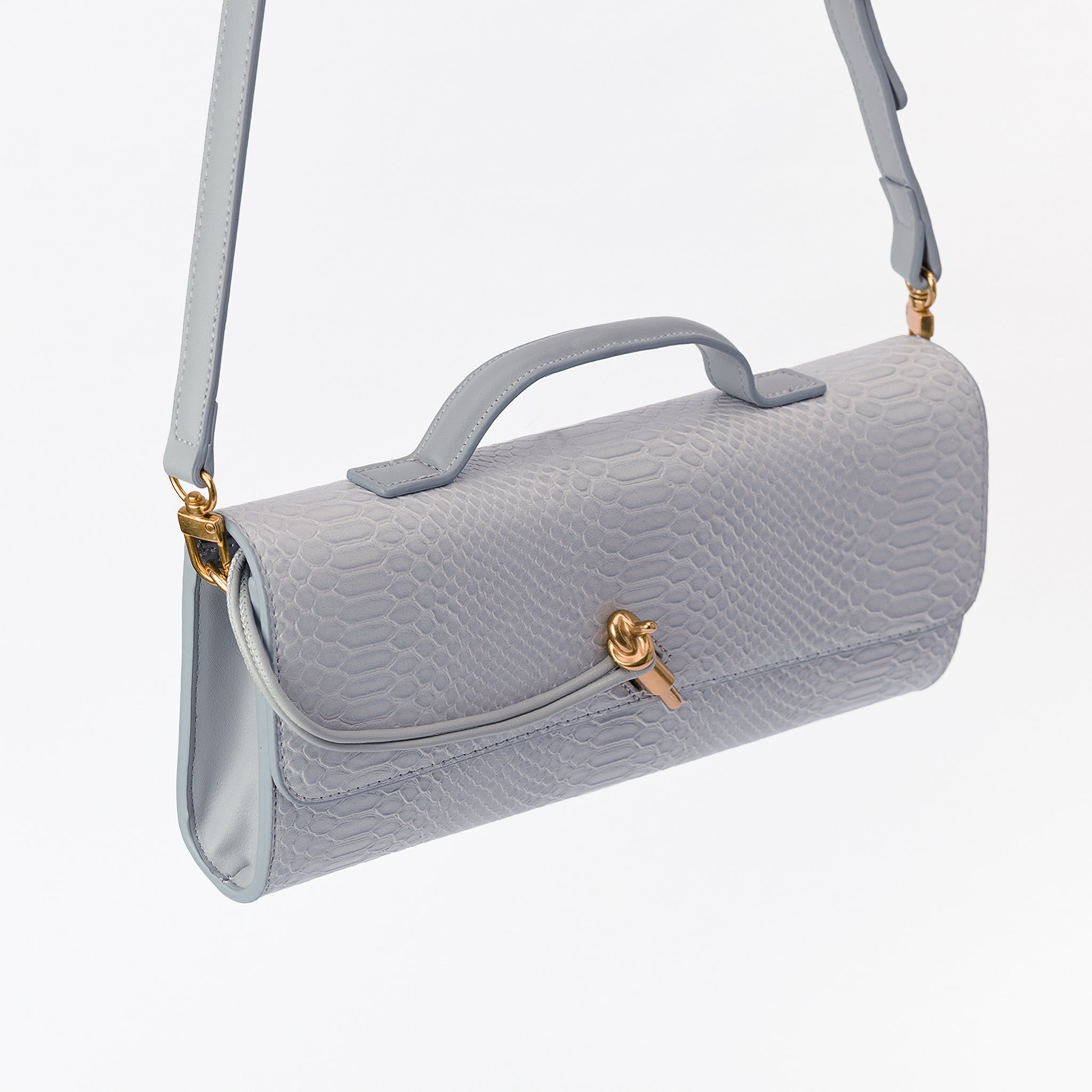 Clutch Estructurado Print Cocodrilo - LUCKY TYGER