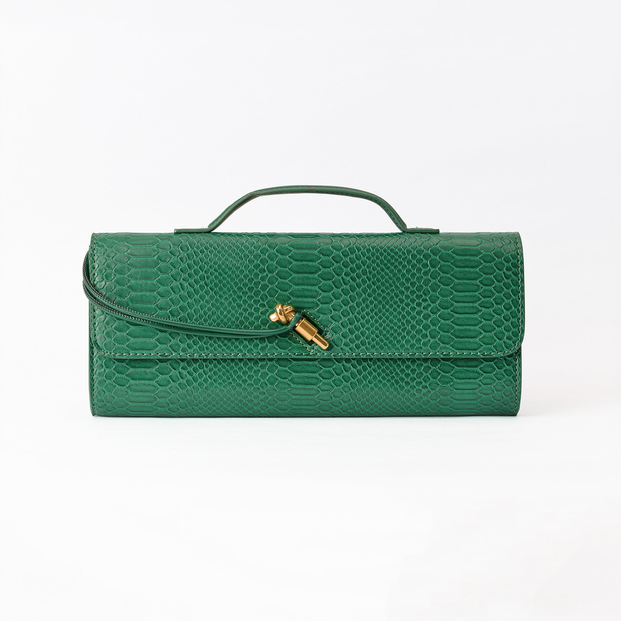 Clutch Estructurado Print Cocodrilo - LUCKY TYGER