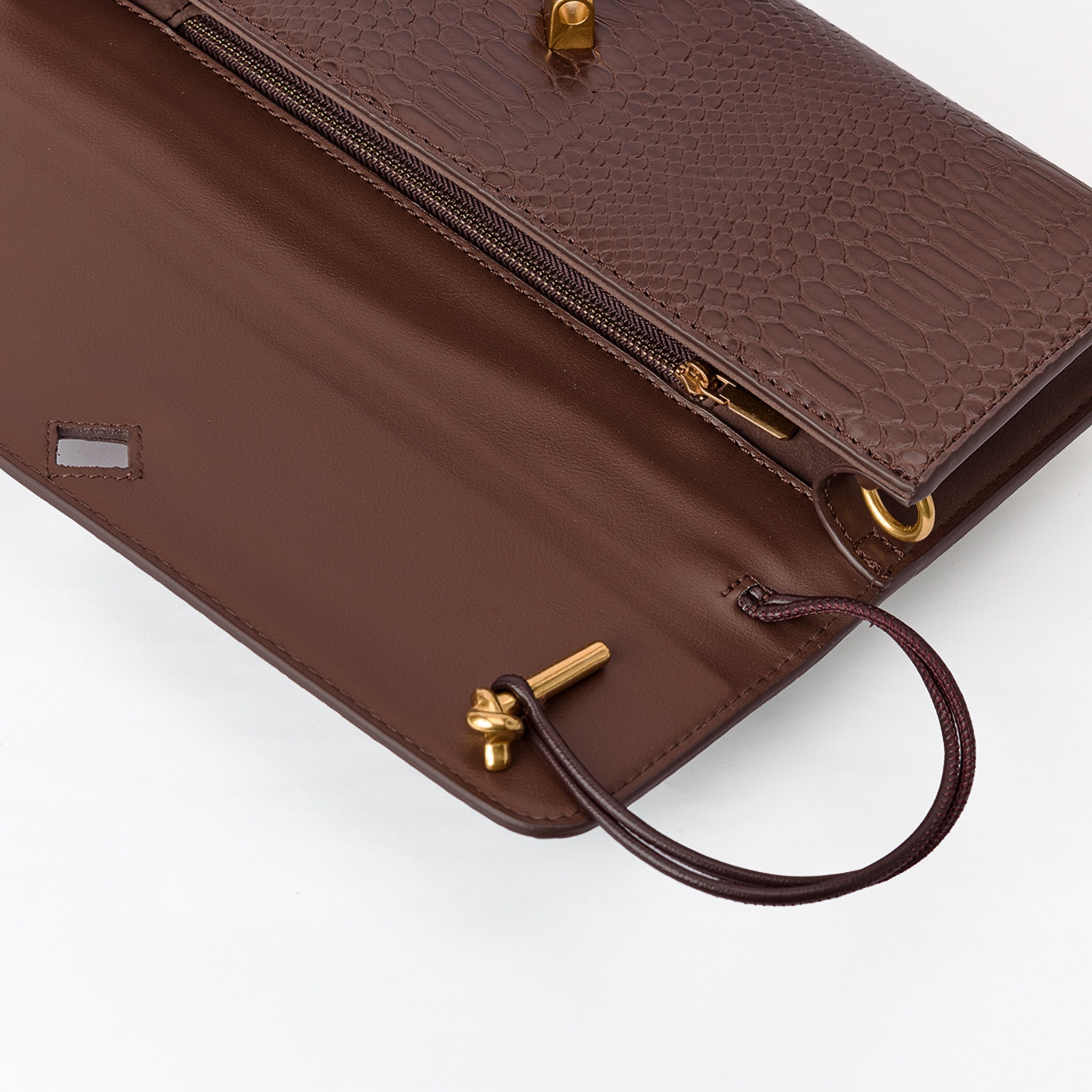 Clutch Estructurado Print Cocodrilo - Bolsos de Mano | LUCKY TYGER
