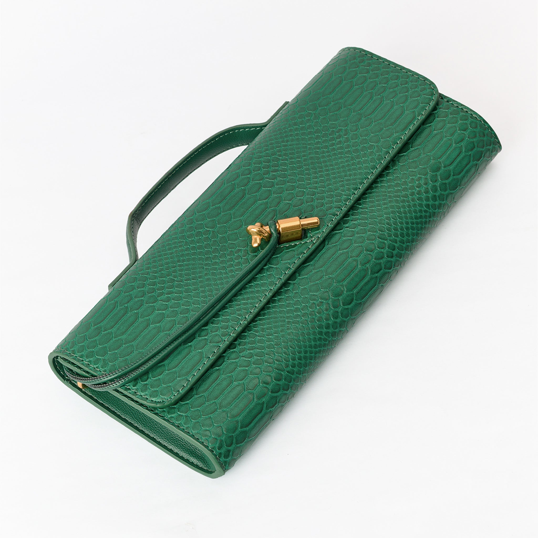 Clutch Estructurado Print Cocodrilo - LUCKY TYGER