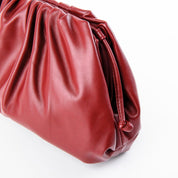 Clutch Fruncido Mediano Piel Vegana - Bolsos de Mano | LUCKY TYGER