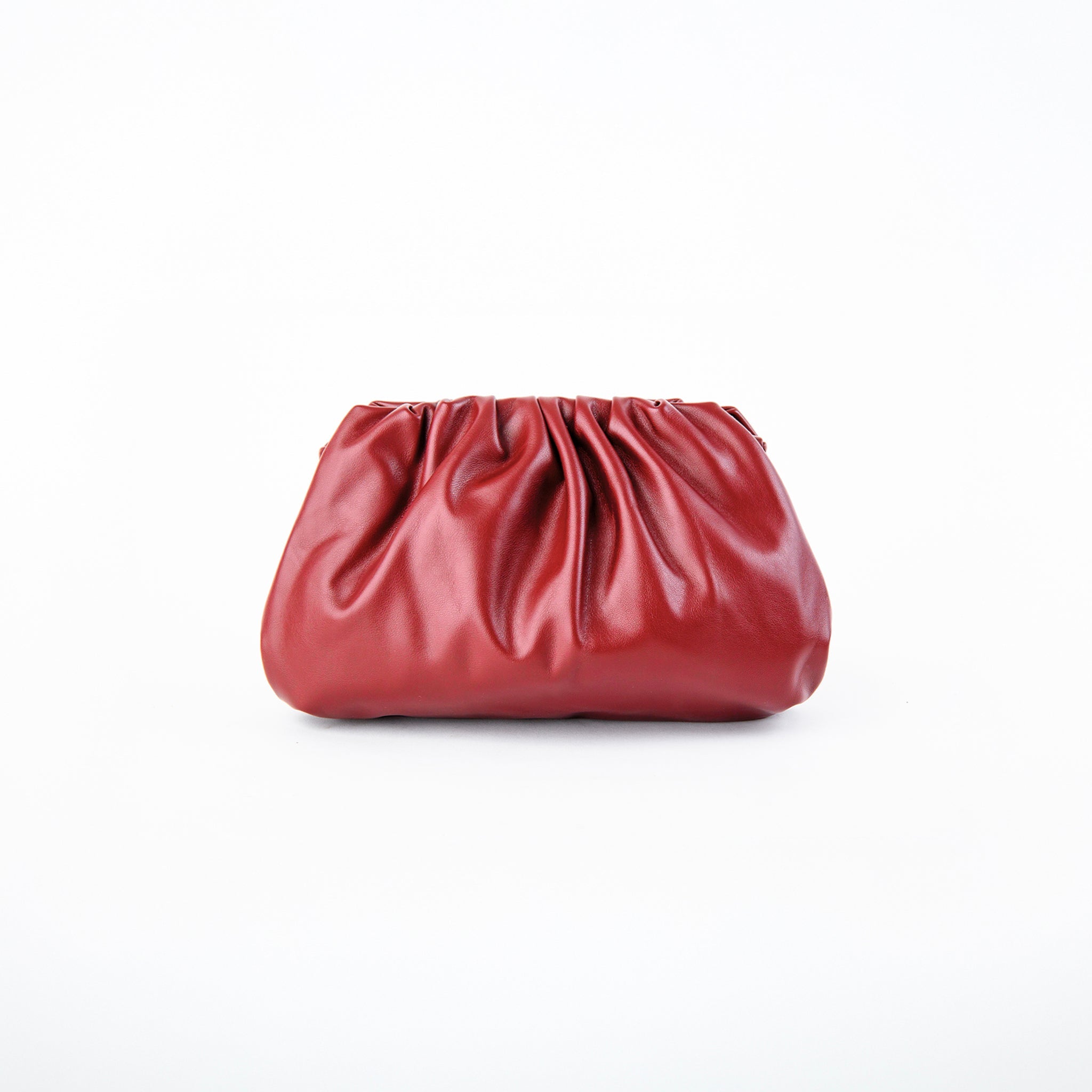 Clutch Fruncido Mediano Piel Vegana - Bolsos de Mano | LUCKY TYGER