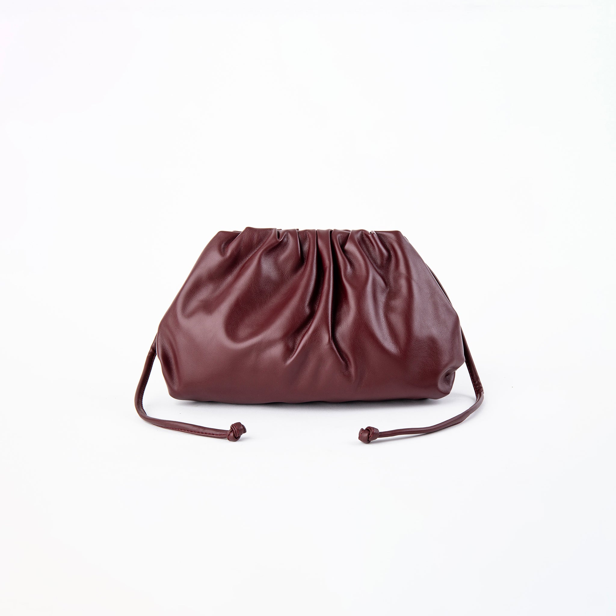 Clutch Fruncido Mediano Piel Vegana - Bolsos de Mano | LUCKY TYGER