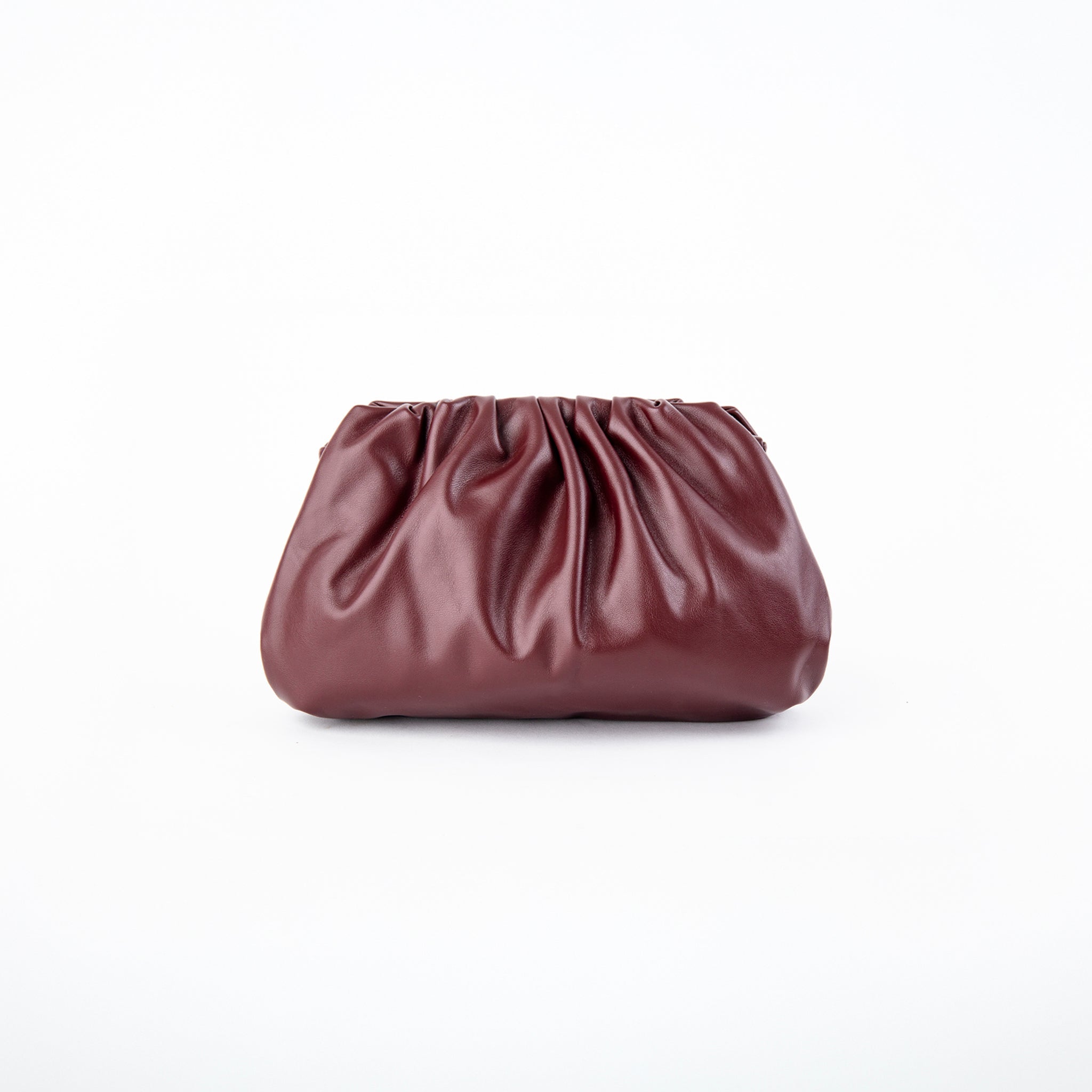 Clutch Fruncido Mediano Piel Vegana - Bolsos de Mano | LUCKY TYGER