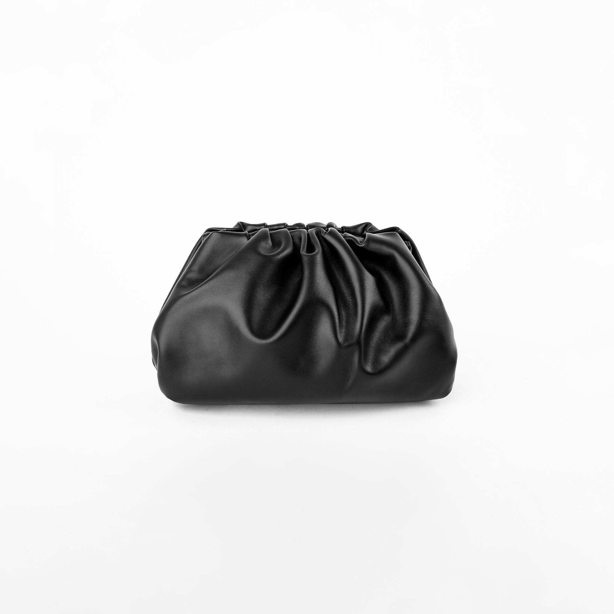Clutch Fruncido Mediano Piel Vegana - Bolsos de Mano | LUCKY TYGER