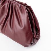Clutch Fruncido Mediano Piel Vegana - Bolsos de Mano | LUCKY TYGER
