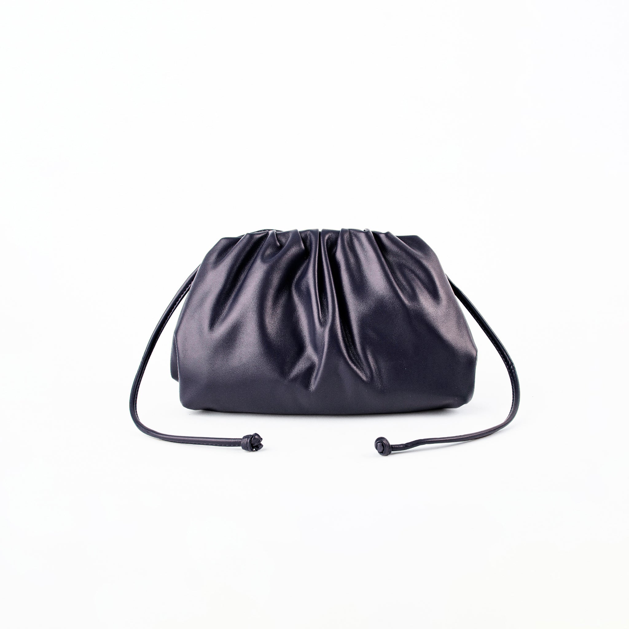 Clutch Fruncido Mediano Piel Vegana - Bolsos de Mano | LUCKY TYGER