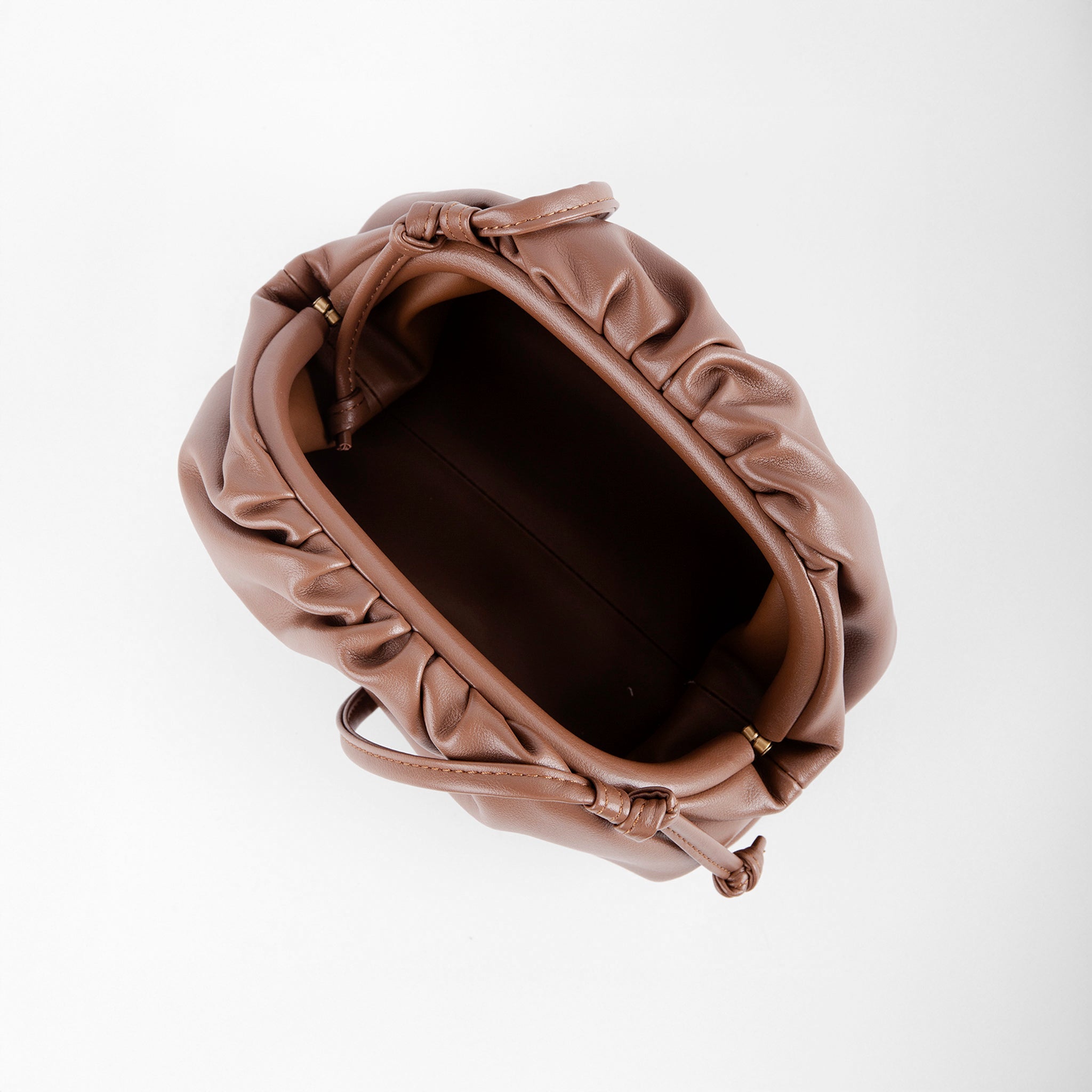 Clutch Fruncido Mini Cuero - Bolsos de Mano | LUCKY TYGER