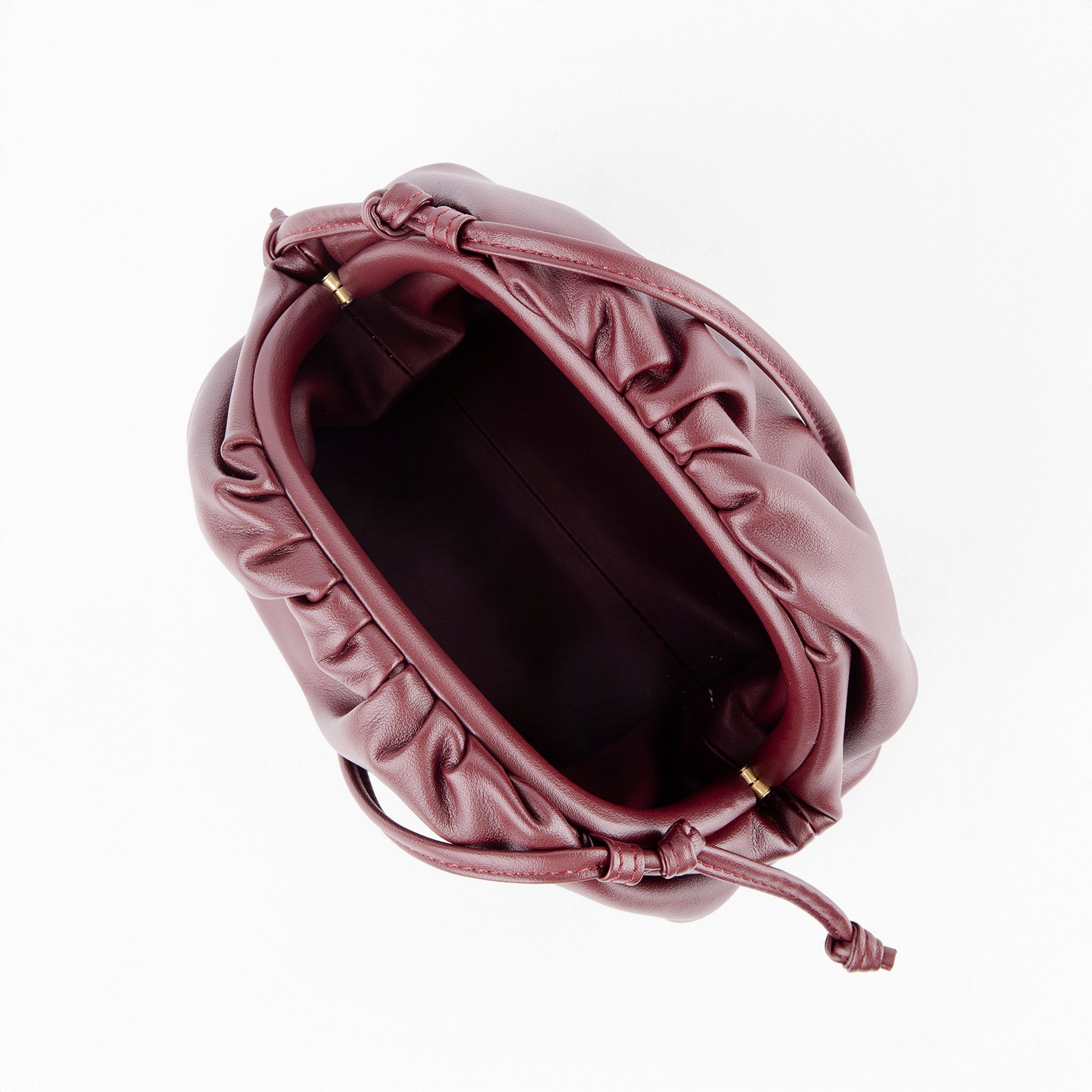 Clutch Fruncido Mini Cuero - Bolsos de Mano | LUCKY TYGER