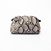 Clutch Fruncido Mini Piel Vegana Snake - Bolsos de Mano | LUCKY TYGER