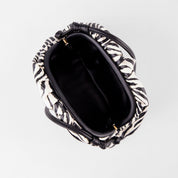 Clutch Fruncido Mini Piel Vegana Zebra - Bolsos de Mano | LUCKY TYGER
