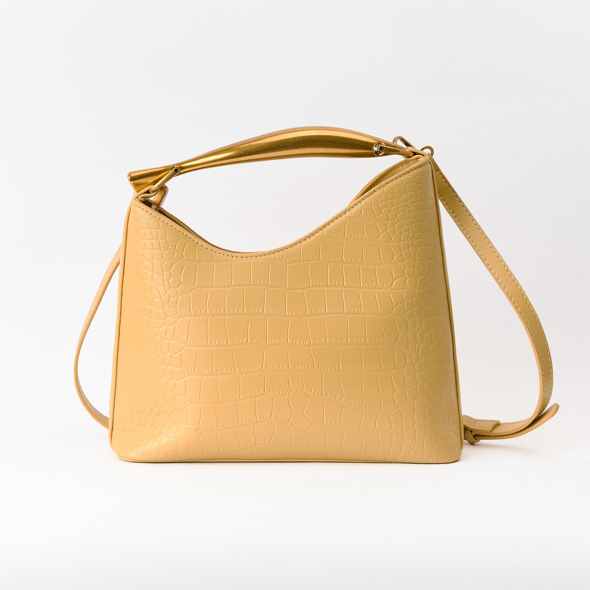 Croco Asa Metálica Piel Vegana - Bolsa Crossbody | LUCKY TYGER