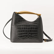 Croco Asa Metálica Piel Vegana - Bolsa Crossbody | LUCKY TYGER