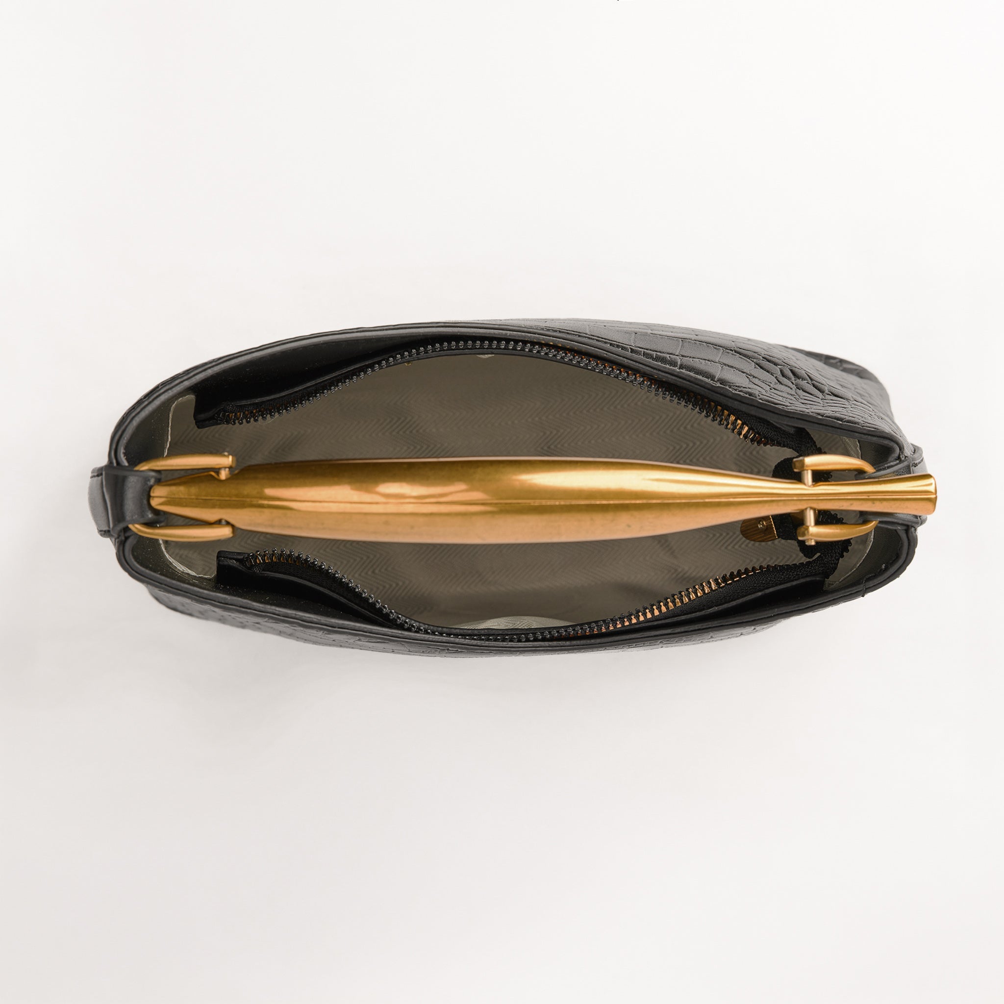Croco Asa Metálica Piel Vegana - Bolsa Crossbody | LUCKY TYGER
