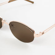 Lentes de Sol Oval Metal Espresso - Lentes de Sol | LUCKY TYGER