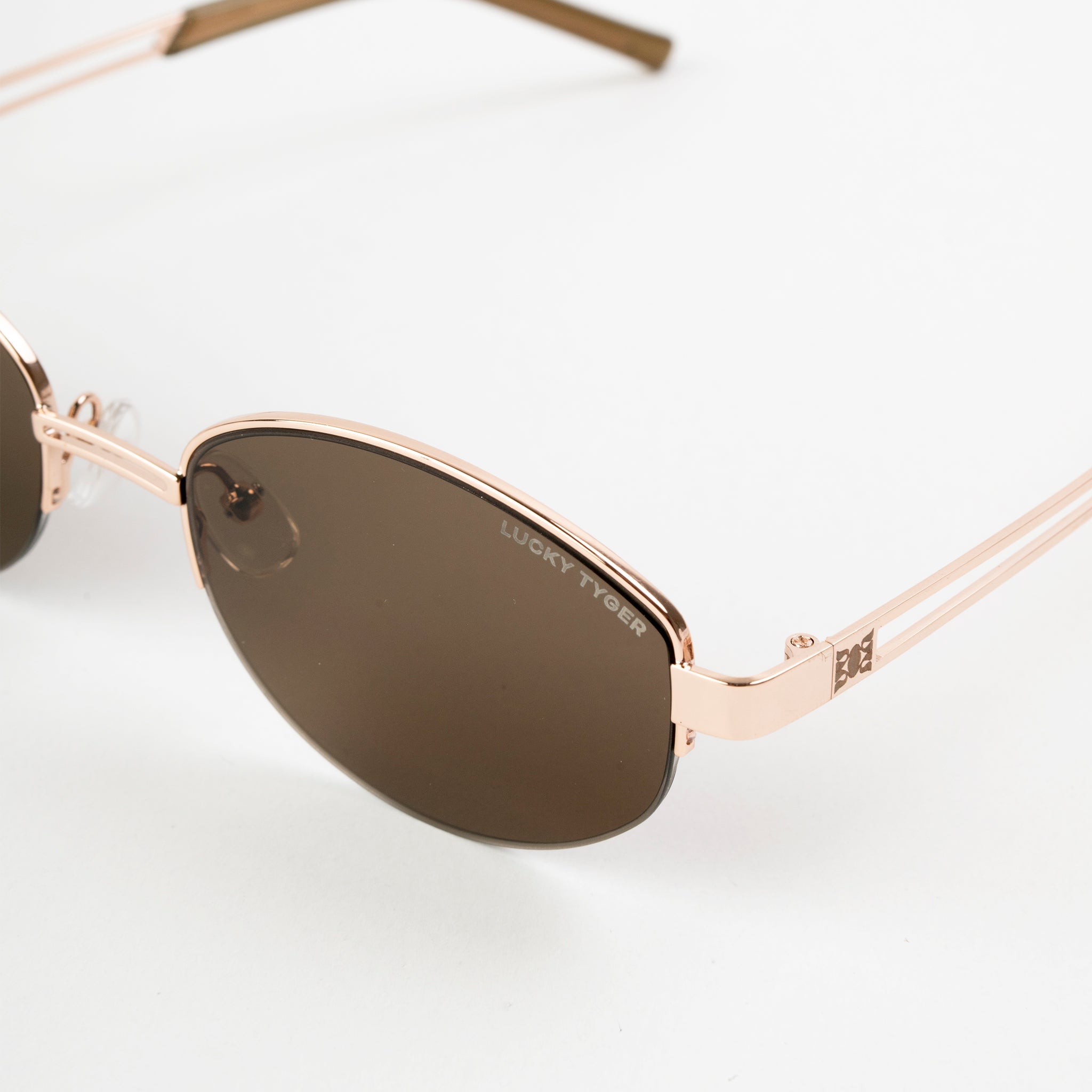 Lentes de Sol Oval Metal Espresso - Lentes de Sol | LUCKY TYGER