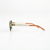 Lentes de Sol Oval Metal Verde - Lentes de Sol | LUCKY TYGER