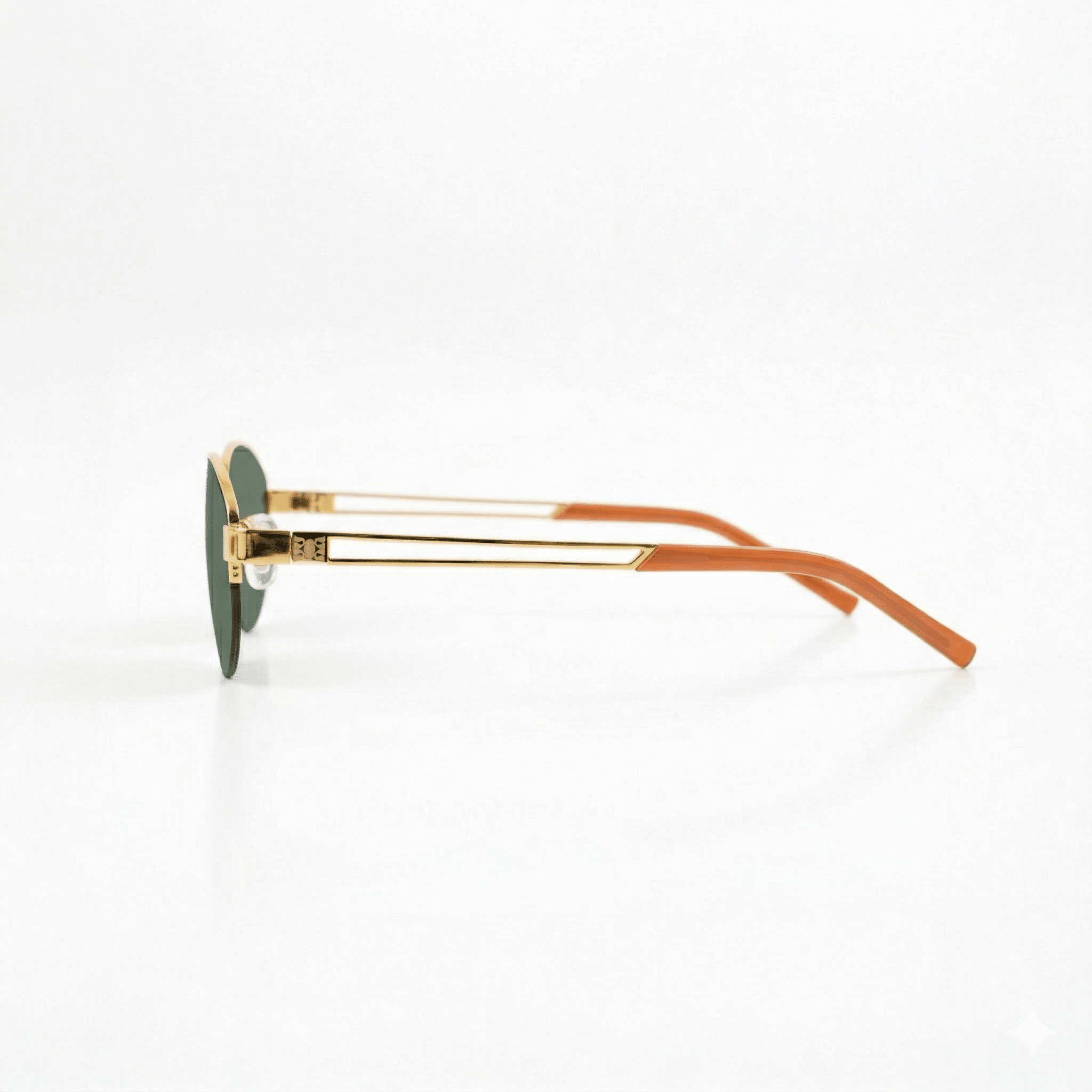 Lentes de Sol Oval Metal Verde - Lentes de Sol | LUCKY TYGER