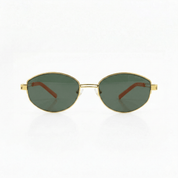 Lentes de Sol Oval Metal Verde - Lentes de Sol | LUCKY TYGER