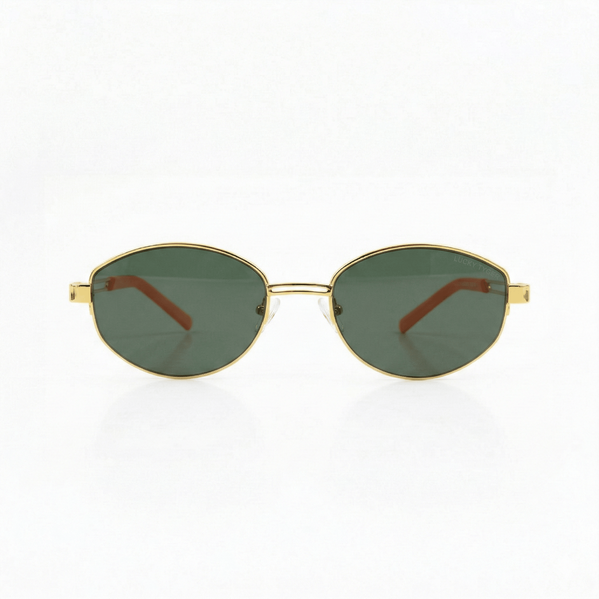 Lentes de Sol Oval Metal Verde - Lentes de Sol | LUCKY TYGER