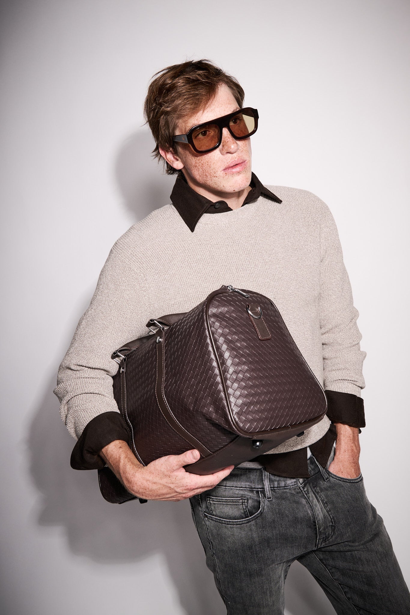 Maleta Duffle Bag Mediano Trenza Piel Vegana - Duffle Bags | LUCKY TYGER
