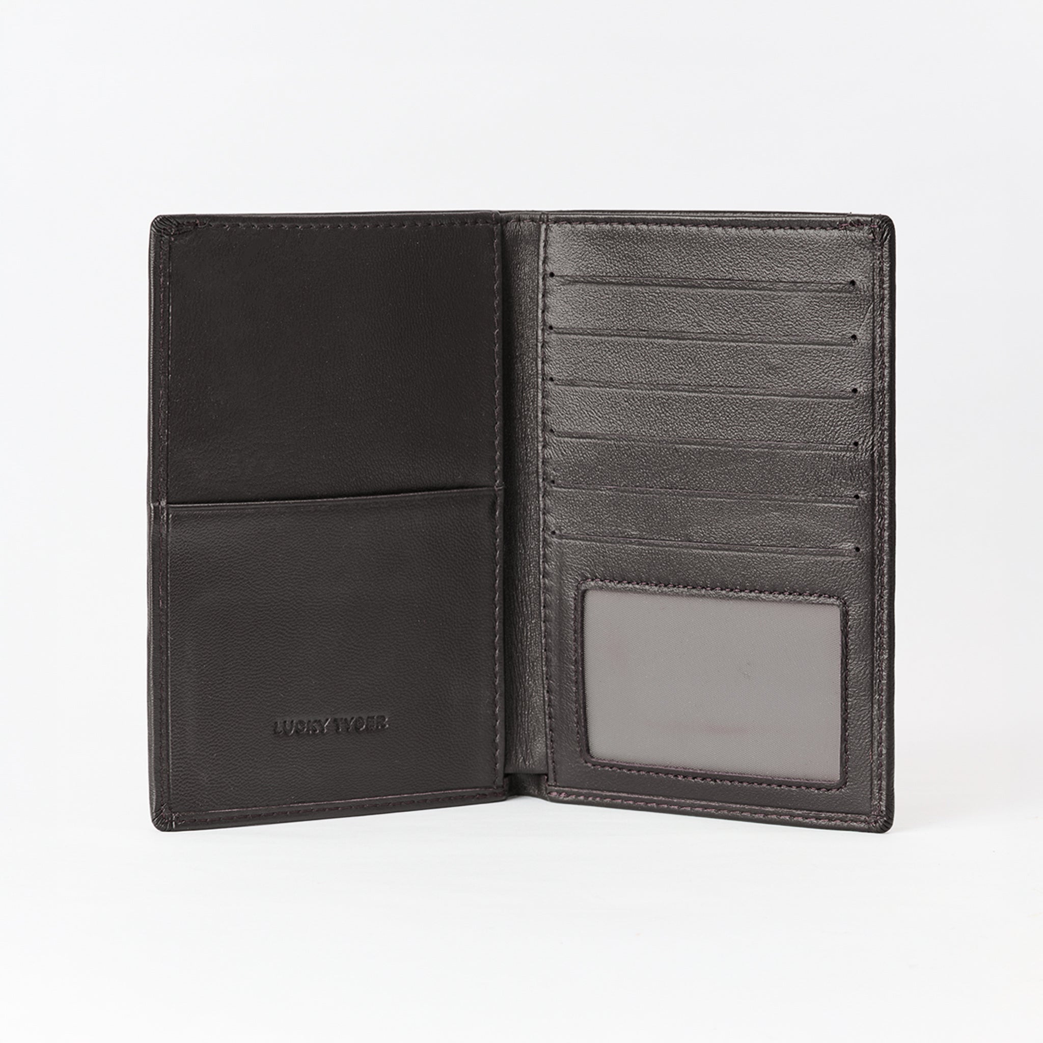 Porta Pasaporte Trenza De Cuero - LUCKY TYGER