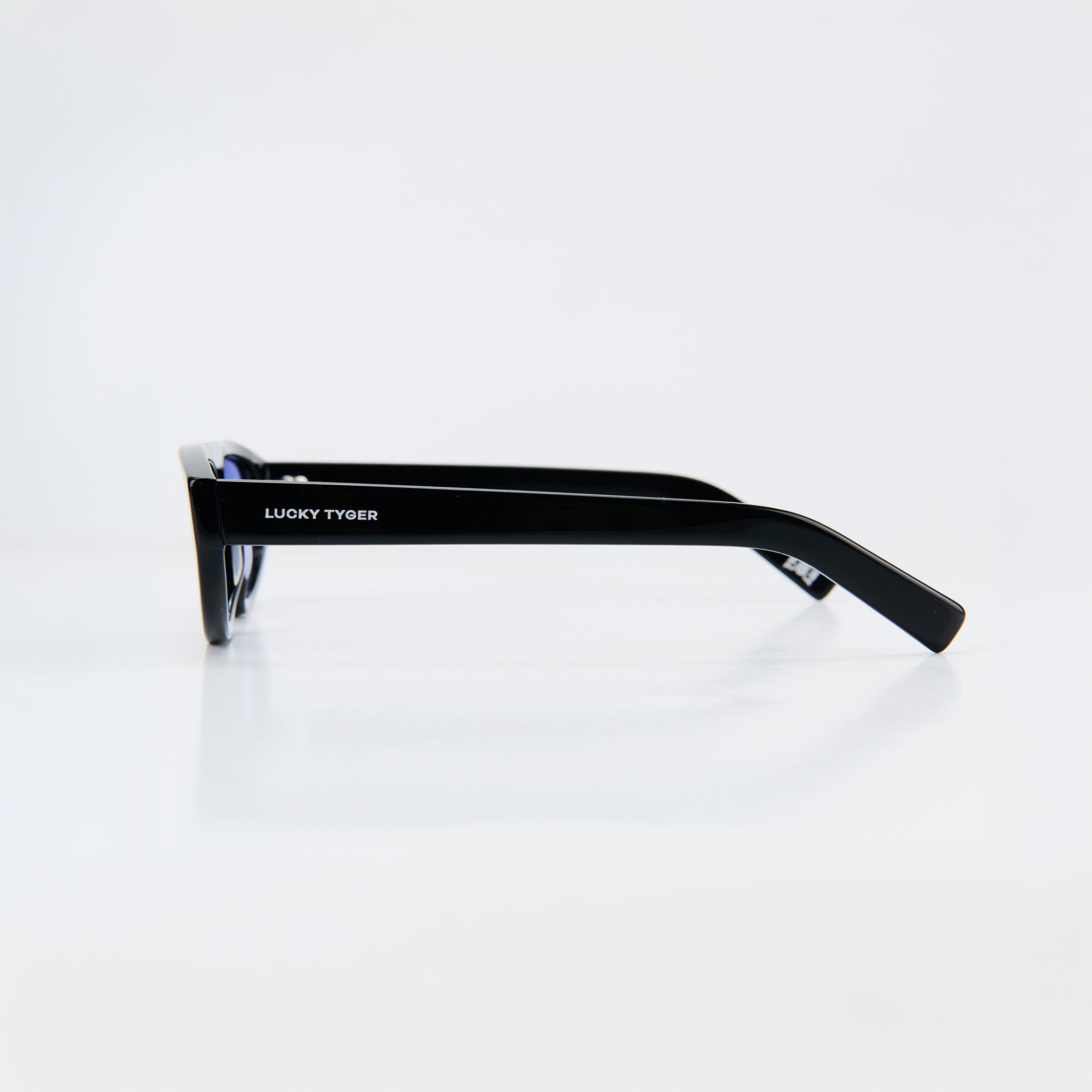 Rebel Lentes de Sol Angulares Negros - Lentes de Sol | LUCKY TYGER