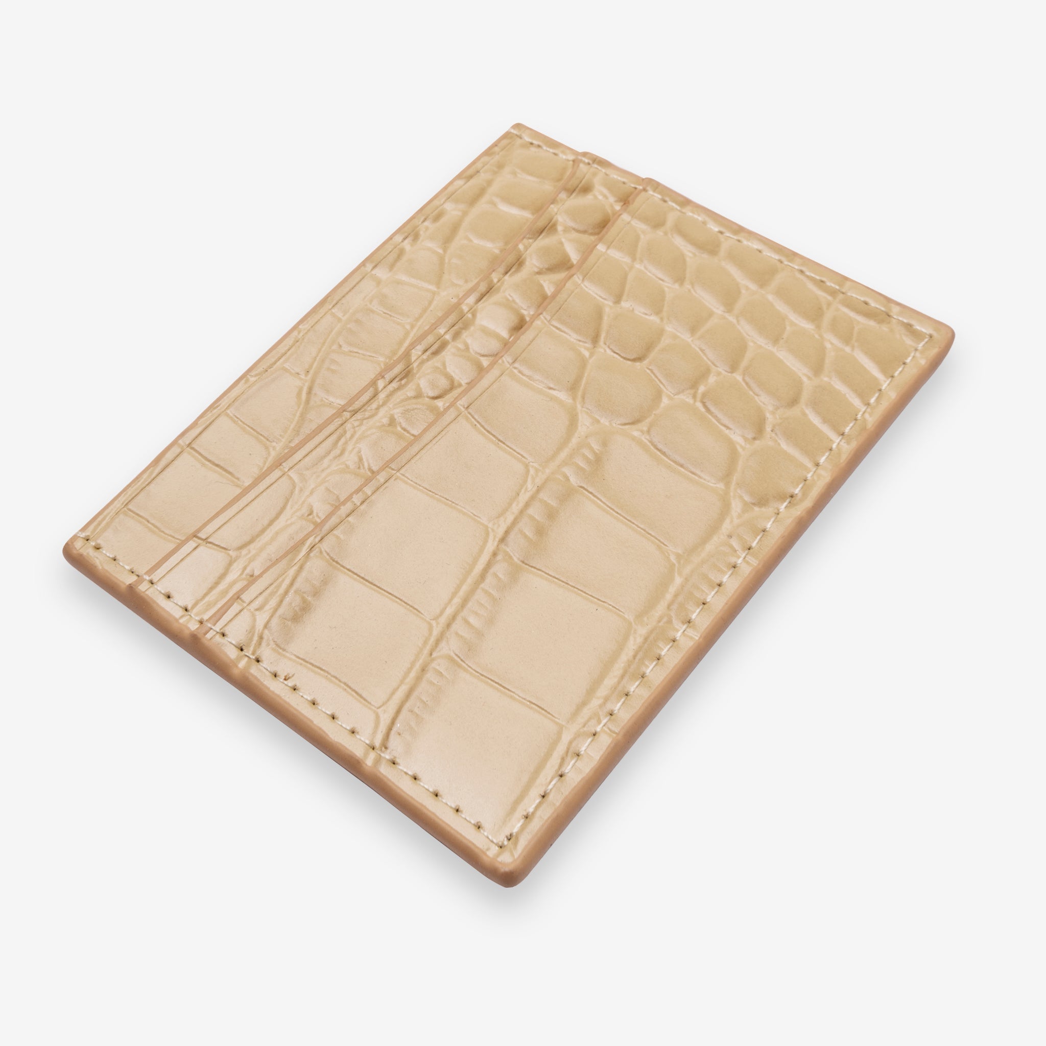 Tarjetero de Cuero Cocodrilo - LUCKY TYGER