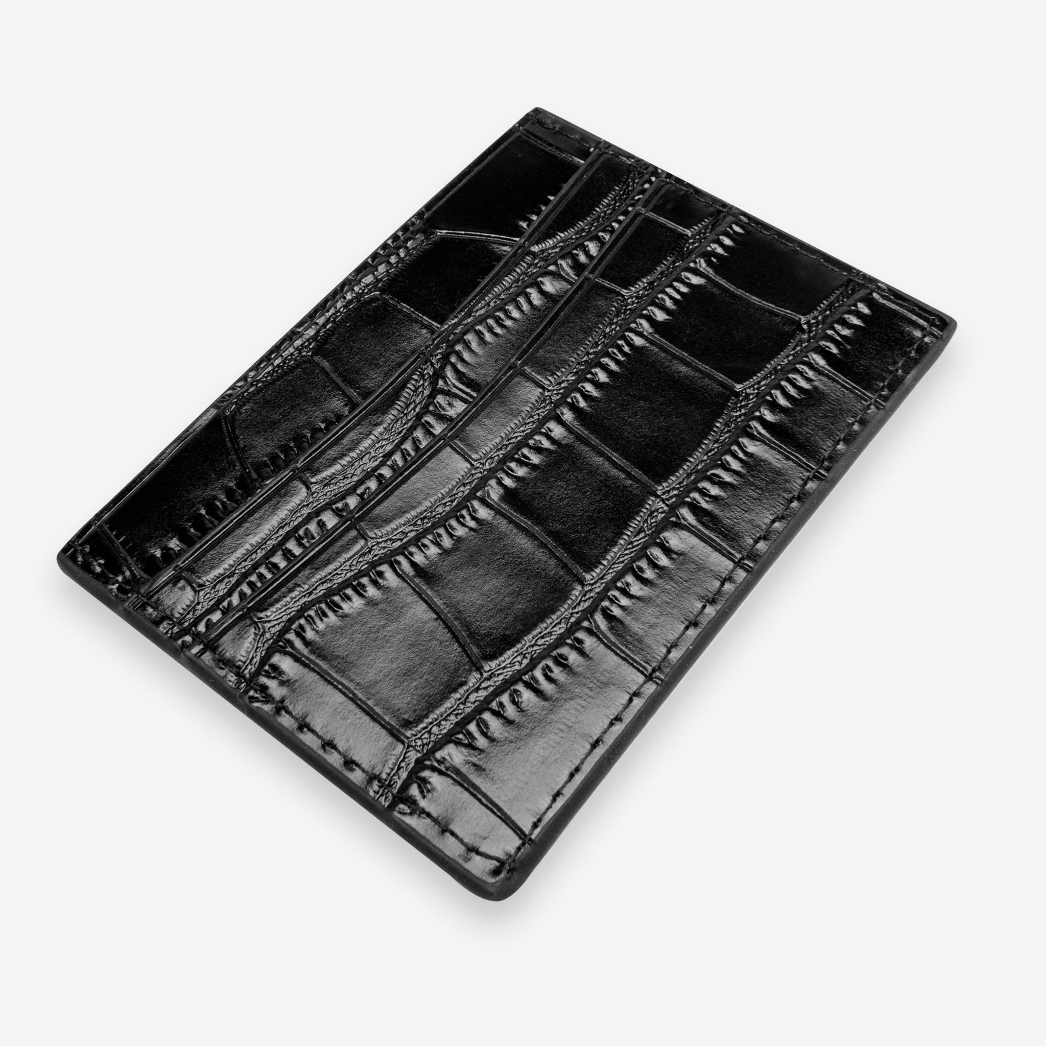 Tarjetero de Cuero Cocodrilo - LUCKY TYGER