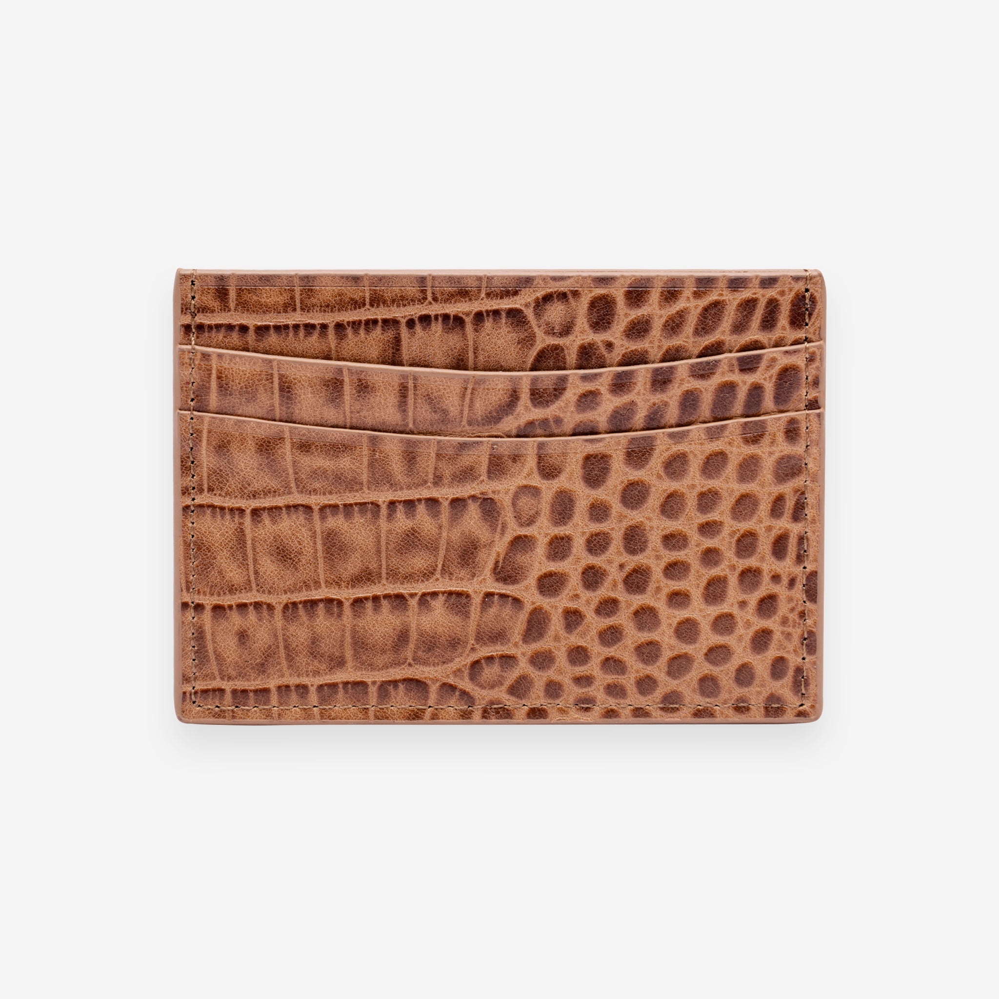 Tarjetero de Cuero Cocodrilo - LUCKY TYGER