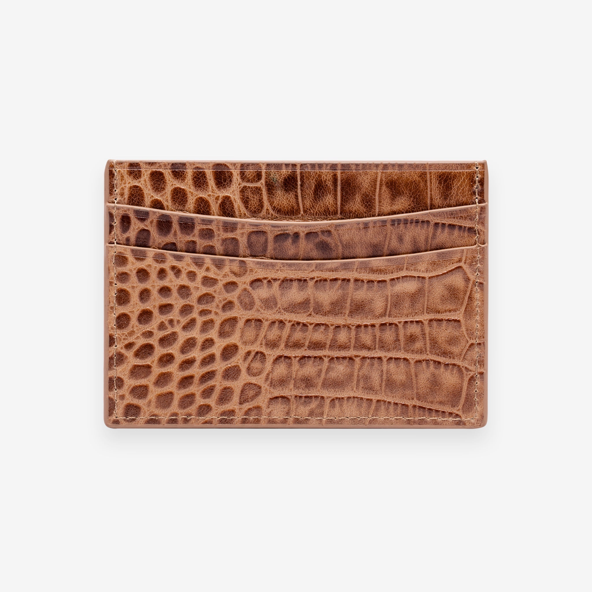 Tarjetero de Cuero Cocodrilo - LUCKY TYGER