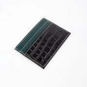 Tarjetero de Cuero Color Block Cocodrilo - LUCKY TYGER