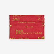 Tarjetero Estampado de Cuero Lichi - LUCKY TYGER